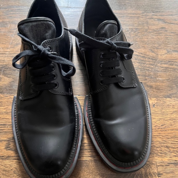 Dior men’s black smooth calf leather Oxford shoes main image 3